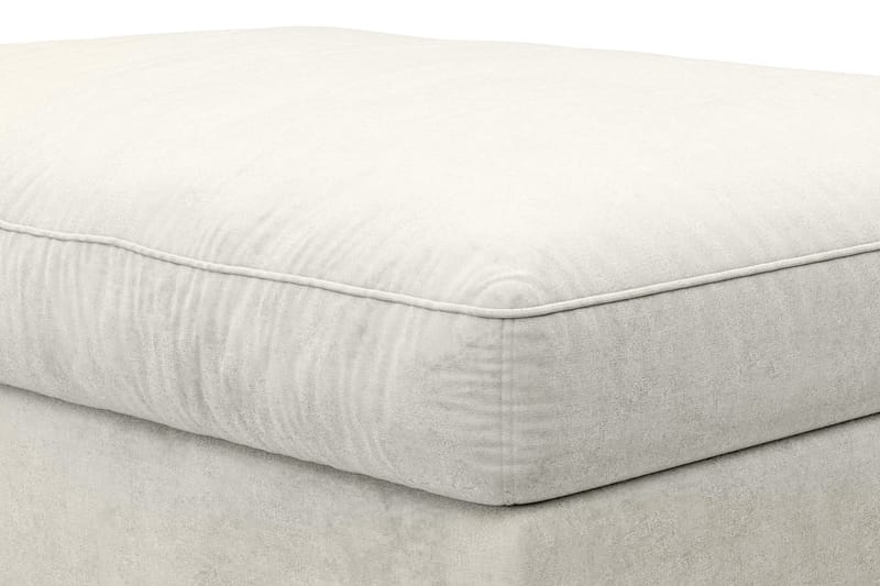 Dubai Rektangulär Fotpall 120x95 cm i Sammet - Vit - Möbler - Stolar & fåtöljer - Pall & puff - Fotpall