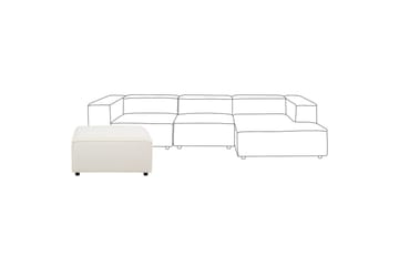 Fotpall Aprica Vit/Svart - Vit/Svart - Möbler - Stolar & fåtöljer - Pall & puff - Fotpall