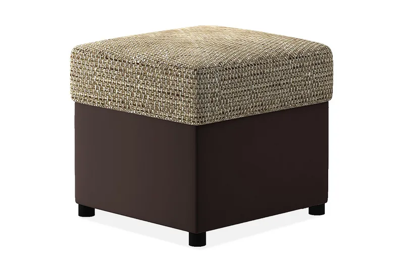 Arabejo Fotpall 45x45 cm - Beige/Brun - Möbler - Stolar & fåtöljer - Pall & puff - Fotpall
