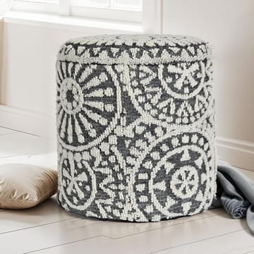 Ivoino Pall 40 cm - Svart/Vit - Möbler - Stolar & fåtöljer - Pall & puff - Fotpall - Fotpall med förvaring
