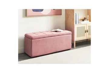 Fotpall Orem Rosa/Svart - Rosa/Svart - Möbler - Stolar & fåtöljer - Pall & puff - Fotpall