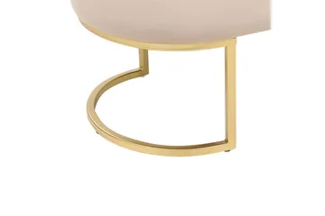 Sittbänk Milry Beige/guld - Beige/guld - Möbler - Stolar & fåtöljer - Pall & puff - Fotpall - Bäddbar fotpall