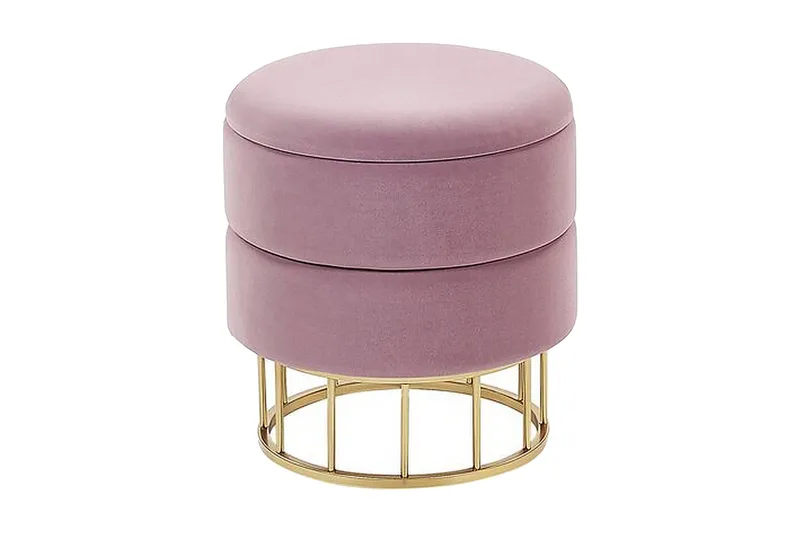 Tomakulla Fotpall med Förvaring, Rosa
