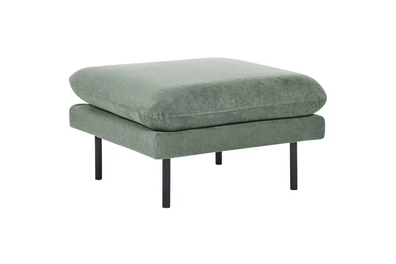 Fotpall Vinterbro Grön/Svart, Polyester - Grön/Svart, Polyester - Möbler - Stolar & fåtöljer - Pall & puff - Fotpall
