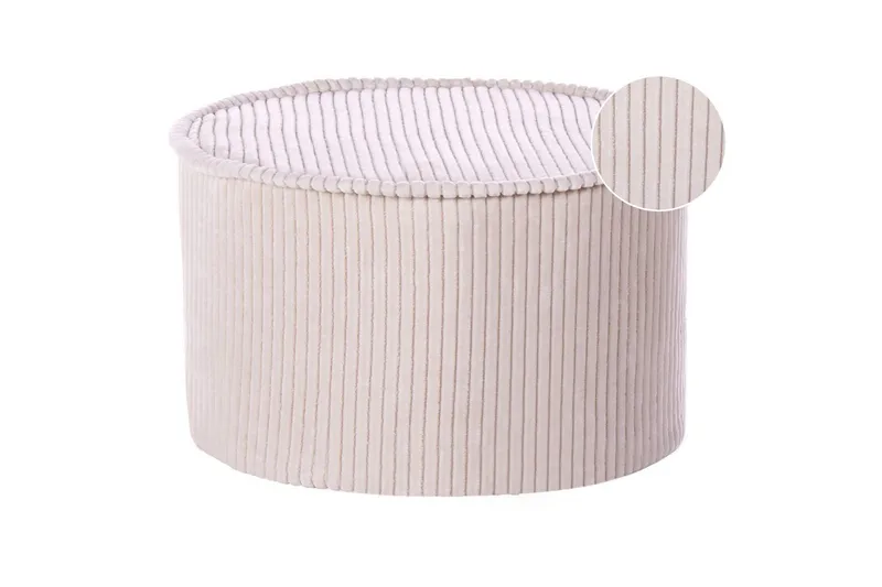Fotpall Zikria Beige - Beige - Möbler - Stolar & fåtöljer - Pall & puff - Sittpuff