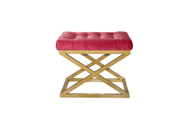 Gillie Sittpuff 40 cm, Guld/Röd