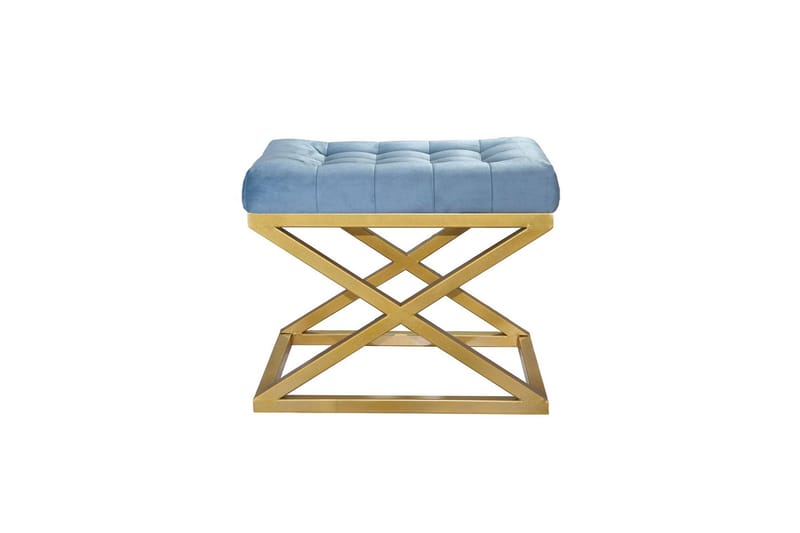 Gillie Sittpuff 40 cm, Guld/Turkos
