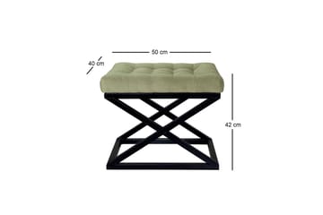 Gillie Sittpuff 40 cm - Svart/Grön - Möbler - Stolar & fåtöljer - Pall & puff - Sittpuff