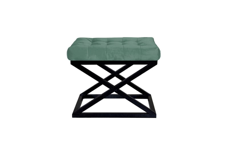 Gillie Sittpuff 40 cm, Svart/Grön