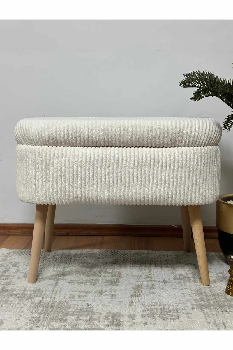 Heba Sittpuff med förvaring 60 cm - Möbler - Stolar & fåtöljer - Pall & puff - Sittpuff - Sittpuff med förvaring