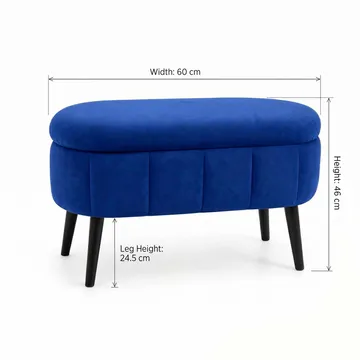 Heba Sittpuff med förvaring 60 cm - Möbler - Stolar & fåtöljer - Pall & puff - Sittpuff - Sittpuff med förvaring