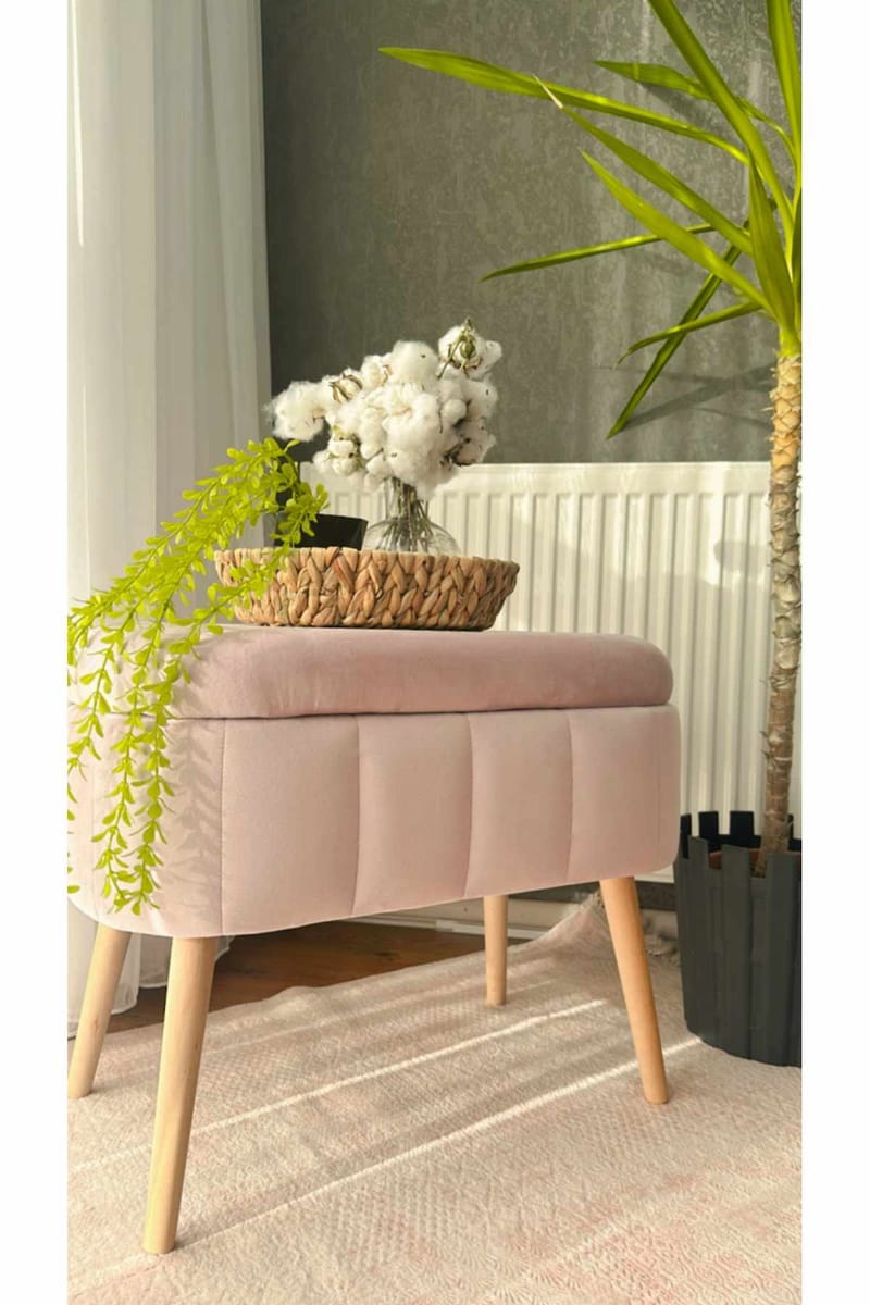 Heba Sittpuff med förvaring 60 cm - Möbler - Stolar & fåtöljer - Pall & puff - Sittpuff - Sittpuff med förvaring