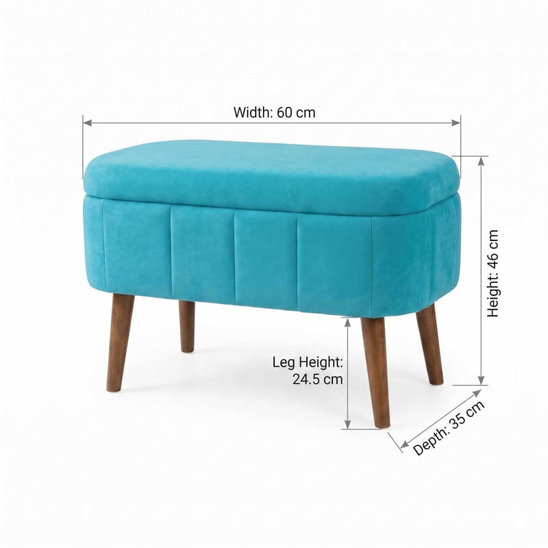 Heba Sittpuff med förvaring 60 cm - Möbler - Stolar & fåtöljer - Pall & puff - Sittpuff - Sittpuff med förvaring