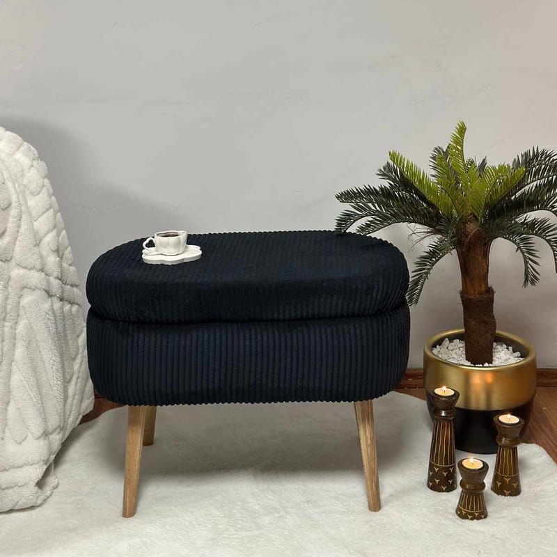 Heba Sittpuff med förvaring 60 cm - Möbler - Stolar & fåtöljer - Pall & puff - Sittpuff - Sittpuff med förvaring