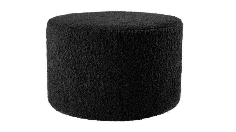 House Puff 55 cm Rund Teddy - Svart - Möbler - Stolar & fåtöljer - Pall & puff - Sittpuff