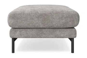 Menard Premium Fotpall i Chenille - Grå/Brun - Möbler - Stolar & fåtöljer - Pall & puff - Fotpall