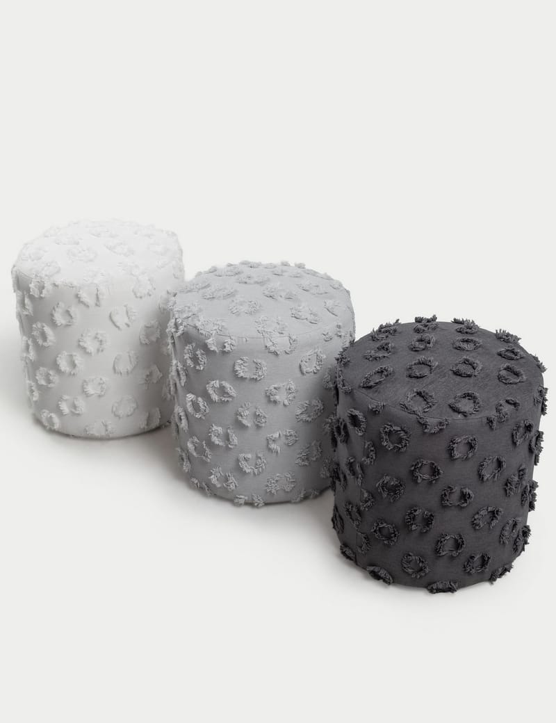 Meric Sittpuff 40 cm Rund - Antracit - Möbler - Stolar & fåtöljer - Pall & puff - Sittpuff