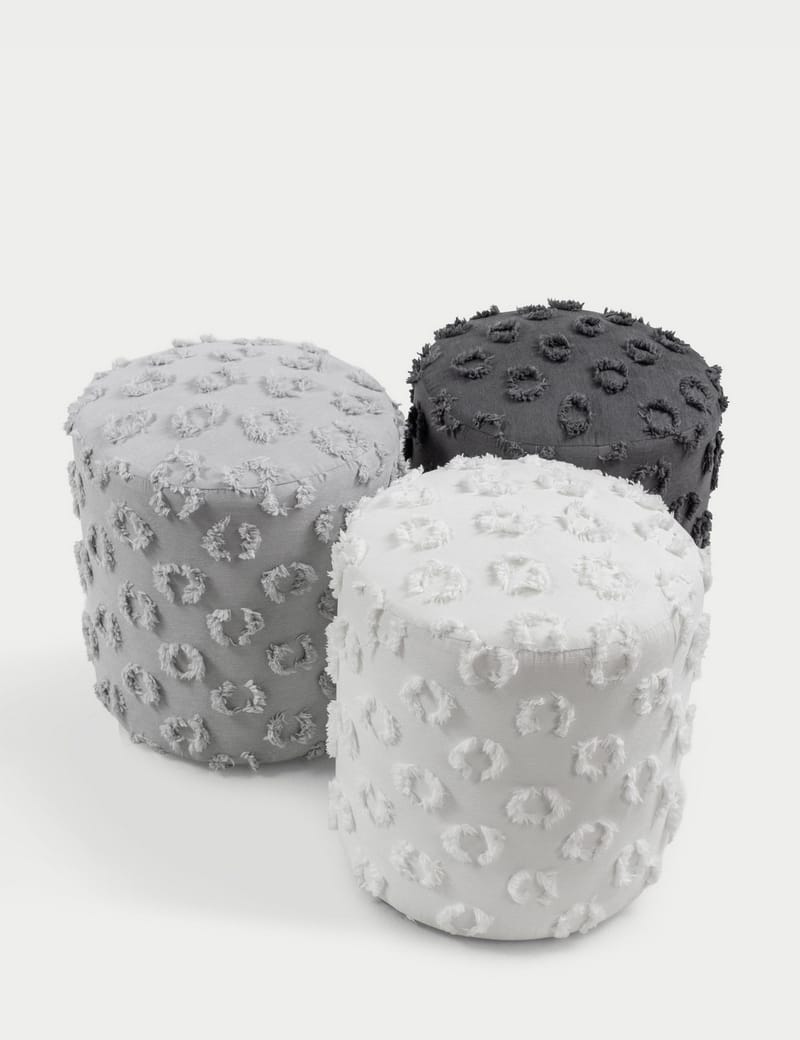 Meric Sittpuff 40 cm Rund - Antracit - Möbler - Stolar & fåtöljer - Pall & puff - Sittpuff