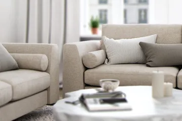 Ocean Lyx Fotpall - Beige - Möbler - Stolar & fåtöljer - Pall & puff - Fotpall