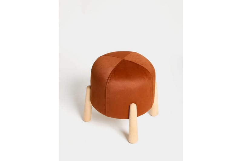 Orryn Fotpall 40 cm - Orange/Natur - Möbler - Stolar & fåtöljer - Pall & puff - Fotpall