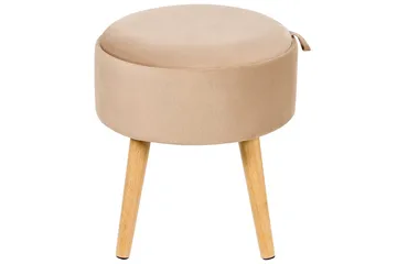 Pall Neely Beige - Beige - Möbler - Stolar & fåtöljer - Pall & puff - Fotpall