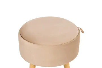 Pall Neely Beige - Beige - Möbler - Stolar & fåtöljer - Pall & puff - Fotpall