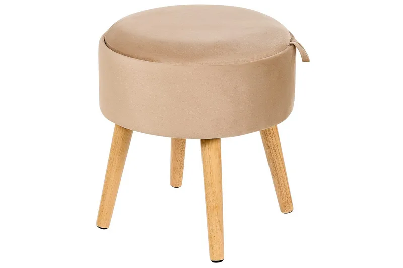 Pall Neely Beige - Beige - Möbler - Stolar & fåtöljer - Pall & puff - Fotpall