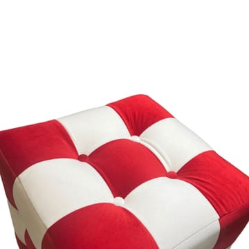 Peticire Sittpuff 42 cm - Röd och vit - Möbler - Stolar & fåtöljer - Pall & puff - Sittpuff