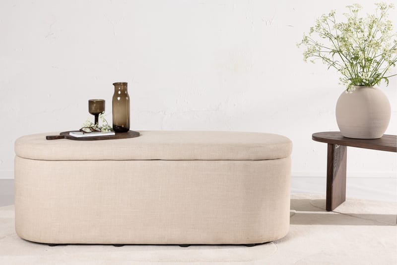 Potenza Fotpall - Offwhite - Möbler - Stolar & fåtöljer - Pall & puff - Fotpall