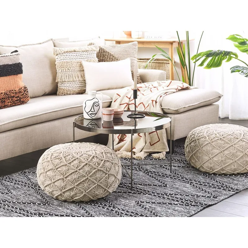 Puff Berkane - Beige/50x50x30 - Möbler - Stolar & fåtöljer - Pall & puff - Sittpuff