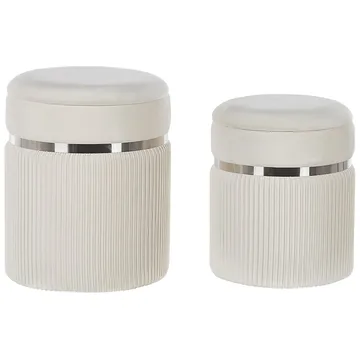 Puff Camdenton 2-pack - Vit - Möbler - Stolar & fåtöljer - Pall & puff - Sittpuff