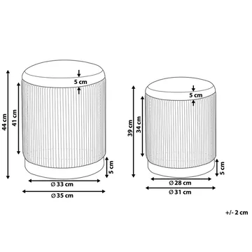 Puff Miramar 2-pack - Möbler - Stolar & fåtöljer - Pall & puff - Sittpuff