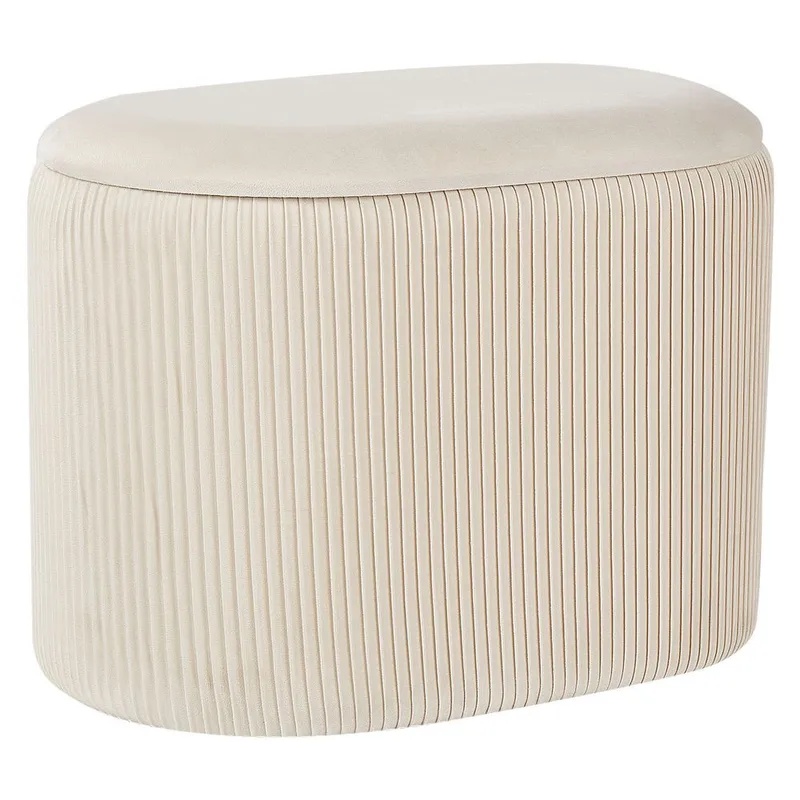 Puff Richland - Ljusbeige - Möbler - Stolar & fåtöljer - Pall & puff - Sittpuff
