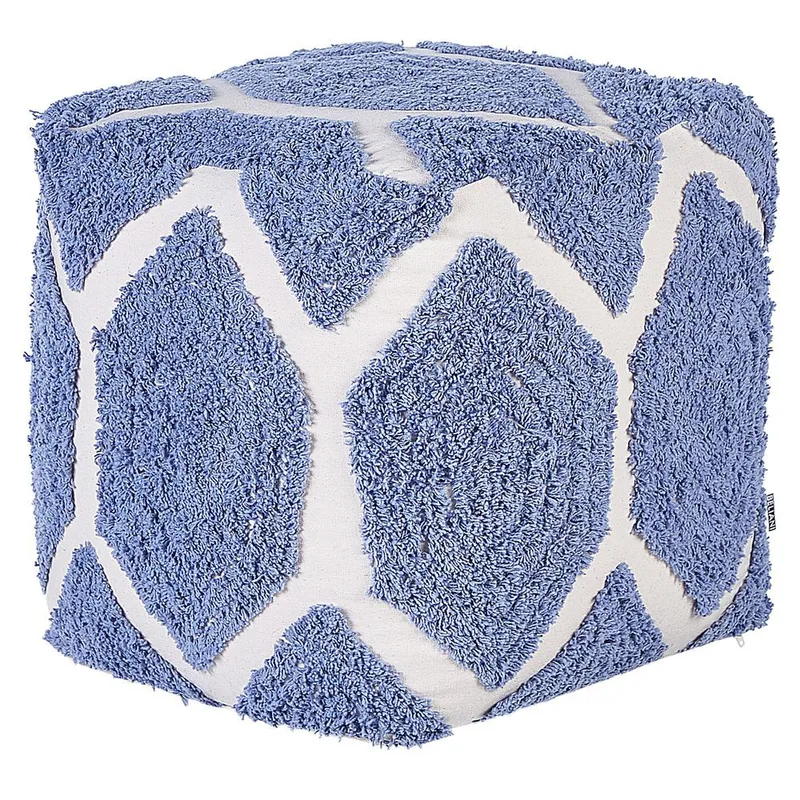 Puff Rojhan - Beige, blå - Möbler - Stolar & fåtöljer - Pall & puff - Sittpuff