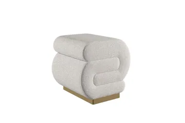 Puff Sanina Grädde - Cremevit - Möbler - Stolar & fåtöljer - Pall & puff - Sittpuff