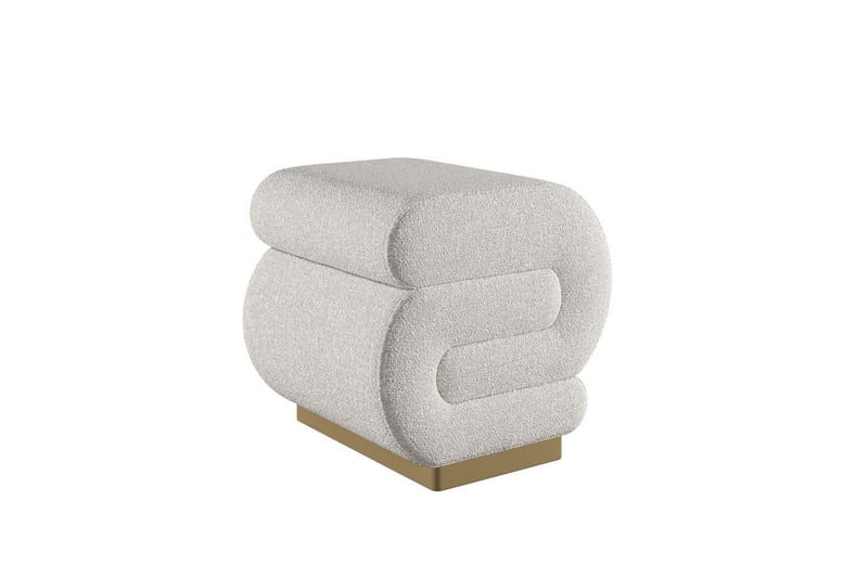 Puff Sanina Grädde - Cremevit - Möbler - Stolar & fåtöljer - Pall & puff - Sittpuff