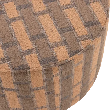 Puff Sarli 60 cm Rund - Brun/Rosa - Möbler - Stolar & fåtöljer - Pall & puff - Sittpuff