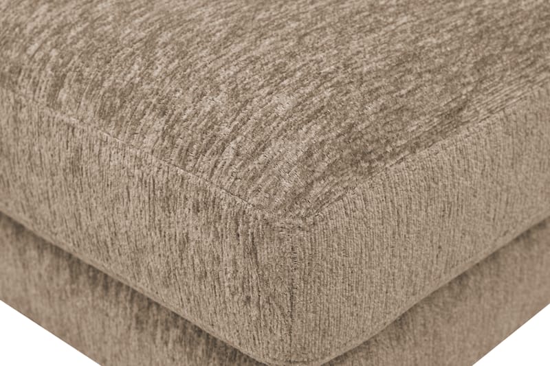 Scandi Fotpall i Chenille - Mörkbeige - Möbler - Stolar & fåtöljer - Pall & puff - Fotpall