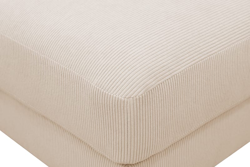 Scandi Fotpall i Manchester - Beige - Möbler - Stolar & fåtöljer - Pall & puff - Fotpall
