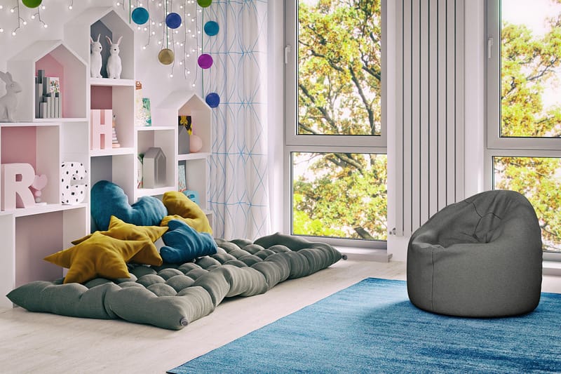 Arvind Sittpuff 120 cm - Mörkgrå - Möbler - Stolar & fåtöljer - Pall & puff - Sittpuff