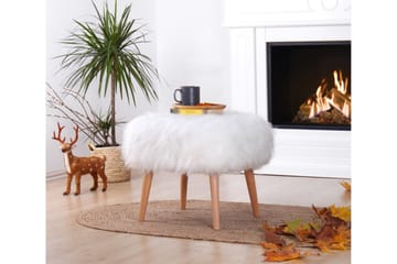 Baddeck Sittpuff 50 cm - Vit - Möbler - Stolar & fåtöljer - Pall & puff - Sittpuff