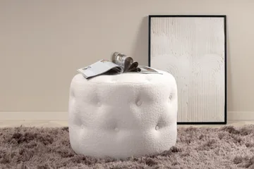 Benjamin Sittpuff - Benvit - Möbler - Stolar & fåtöljer - Pall & puff - Sittpuff