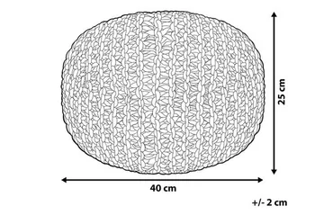 Conrad Sittpuff 40 cm - Grå - Möbler - Stolar & fåtöljer - Pall & puff - Sittpuff