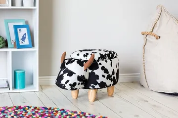 Cow Sittpuff 60 cm - Svart - Möbler - Stolar & fåtöljer - Pall & puff - Sittpuff