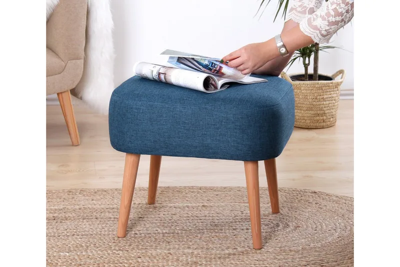 Demopolis Sittpuff 50 cm - Blå - Möbler - Stolar & fåtöljer - Pall & puff - Sittpuff