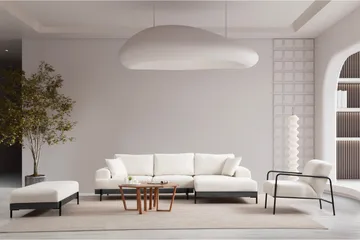 Eti Sittpuff 68 cm - Vit - Möbler - Stolar & fåtöljer - Pall & puff - Sittpuff