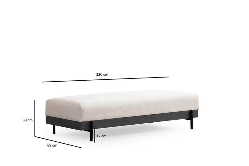 Eti Sittpuff 68 cm - Vit - Möbler - Stolar & fåtöljer - Pall & puff - Sittpuff