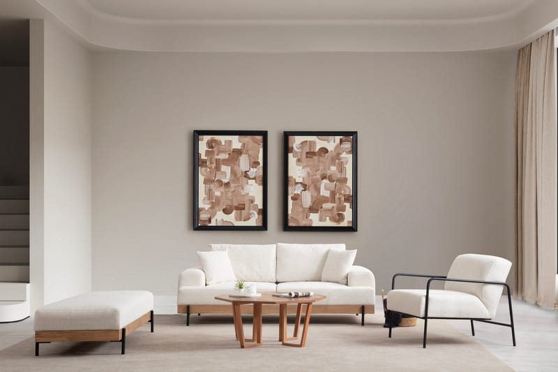 Eti Sittpuff 68 cm - Vit - Möbler - Stolar & fåtöljer - Pall & puff - Sittpuff