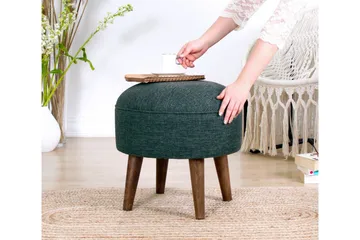 Fredericton Sittpuff 45 cm - Grön - Möbler - Stolar & fåtöljer - Pall & puff - Sittpuff