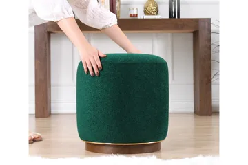 Galena Sittpuff 42 cm - Mörkgrön - Möbler - Stolar & fåtöljer - Pall & puff - Sittpuff